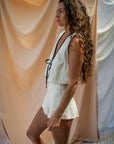 Marilyn Shorts (Linen Contrast)